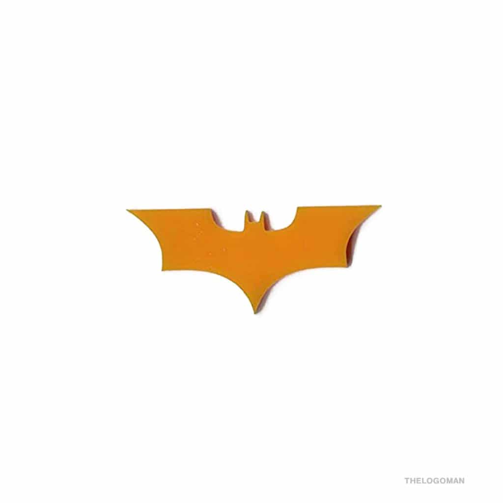 Batman Yellow 3D Emblem Decal Mobile Phone Sticker Logo