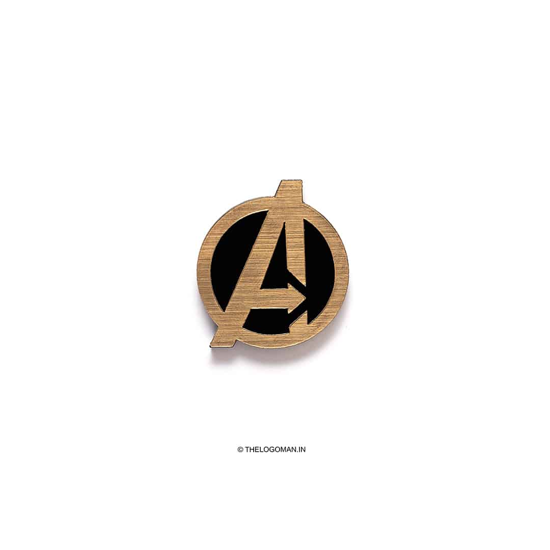 Avengers Black and Gold 3D Mobile Phone Sticker