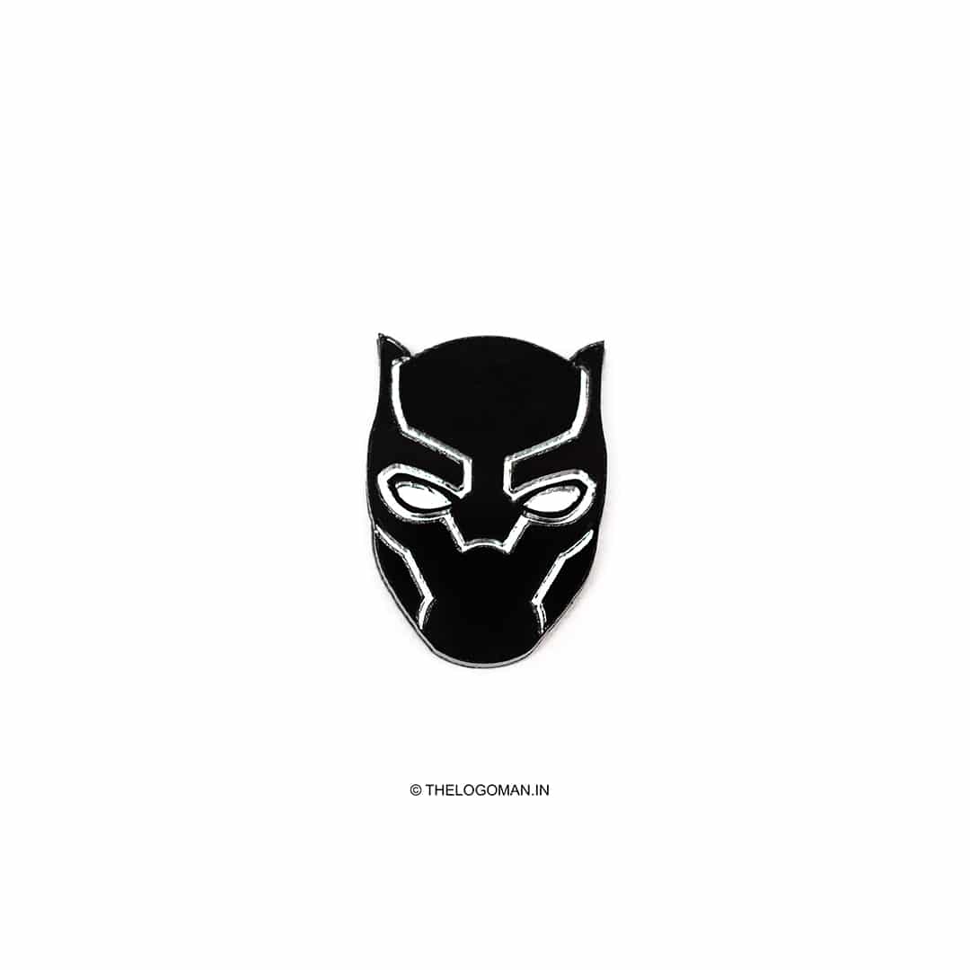 Black Panther 3D Emblem Decal Mobile Phone Sticker Logo