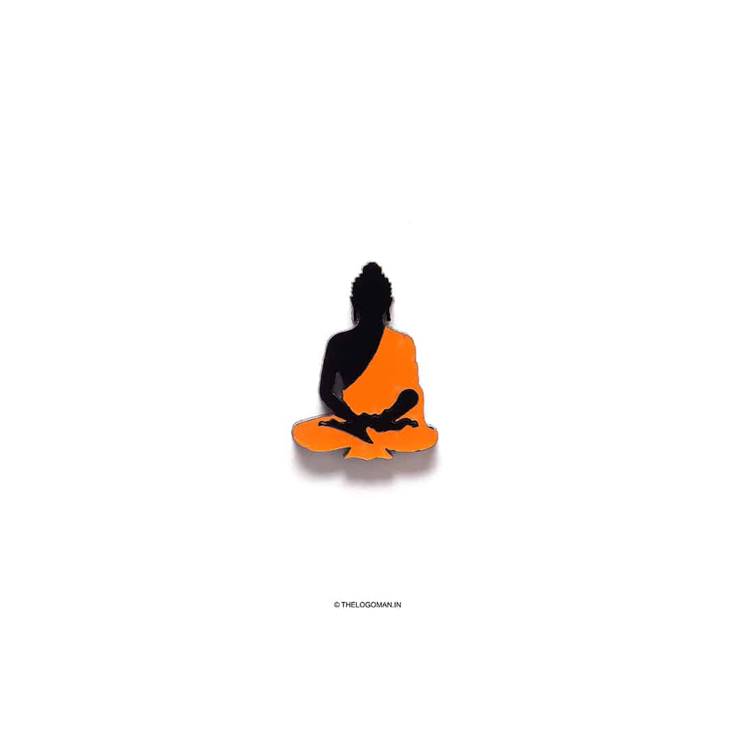 Buddha 3D Emblem Decal Mobile Phone Sticker Logo