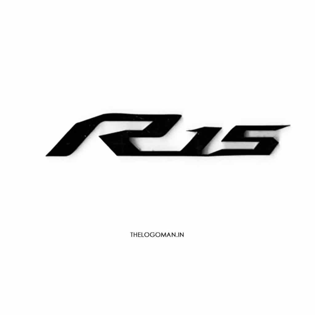 R15 Black 3D Bike Sticker