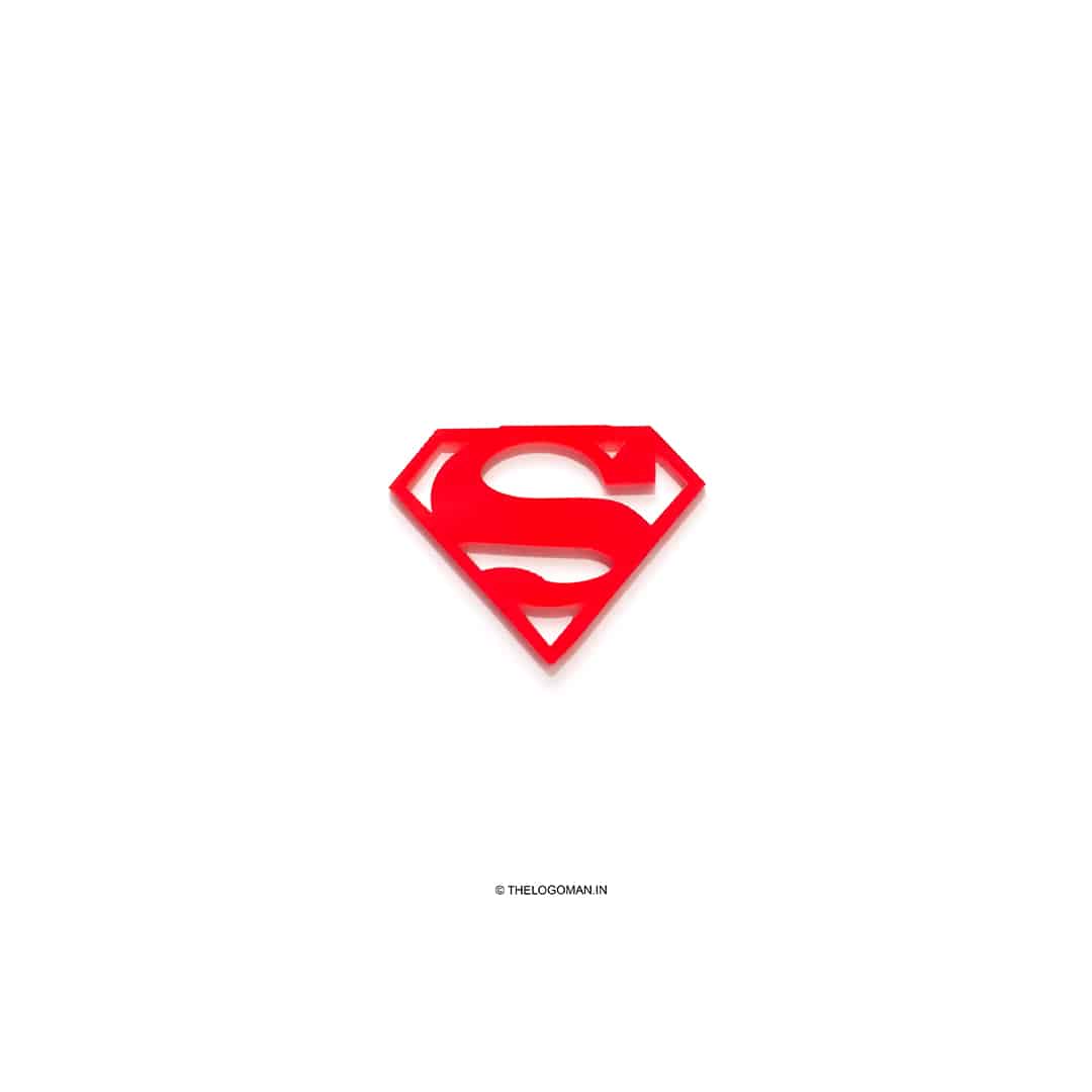 Superman Red 3D Mobile Phone Sticker