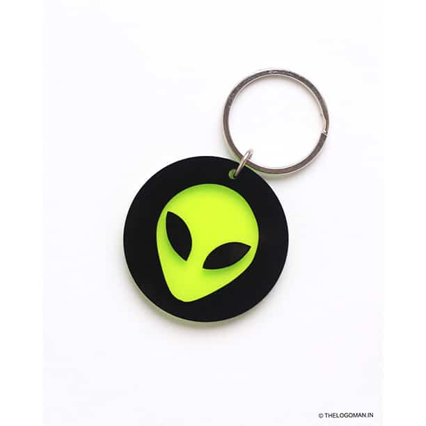 Alien Face 3D Keychain