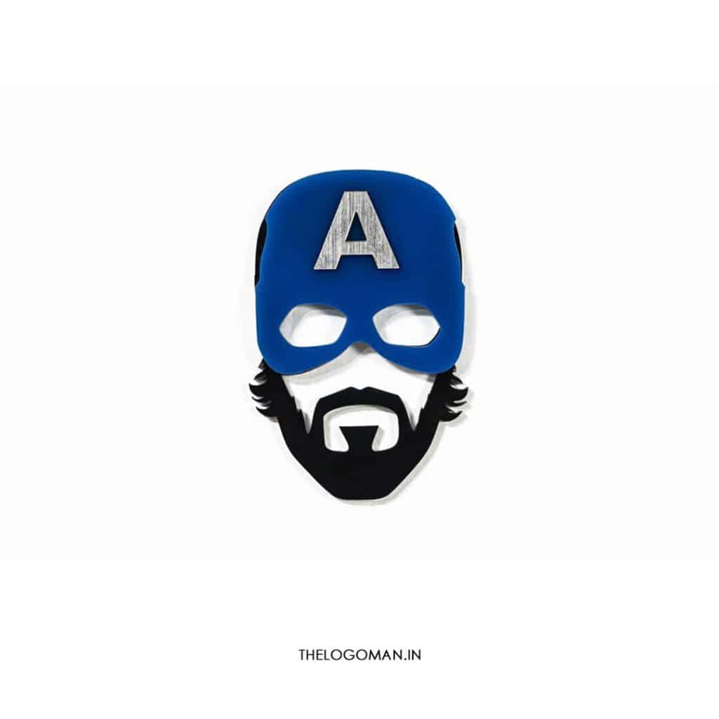 The Logo Man 3D Emblem Avengers Acrylic Decal Car/Bike Acrylic Sticker ,  Pack of 1 : Amazon.in: Car & Motorbike